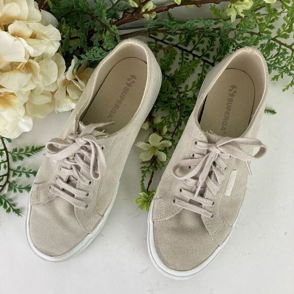 SUPERGA shoes | suede dove grey | size 8 | gym shoe - Picture 7 of 14